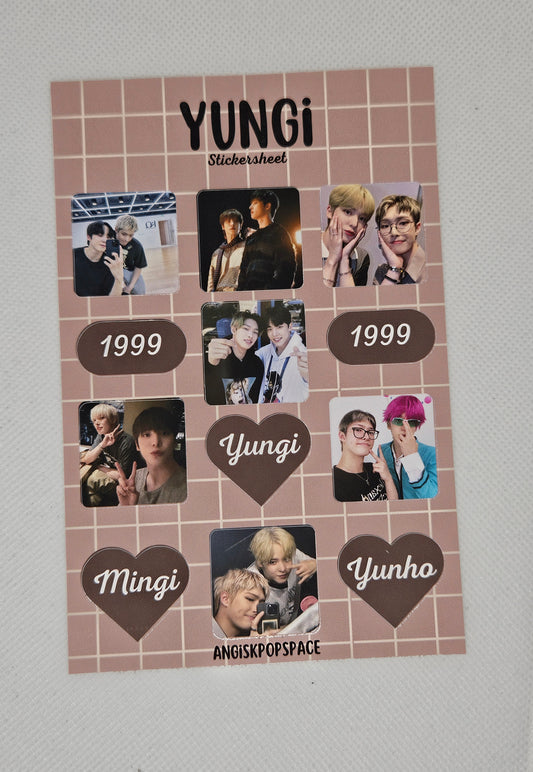 Yungi stickersheet