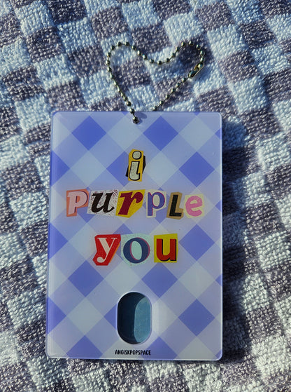 I purple you photocard holder