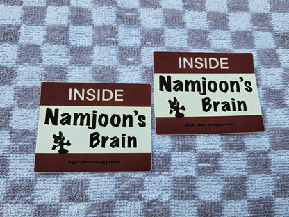 Inside namjoon's brain sticker